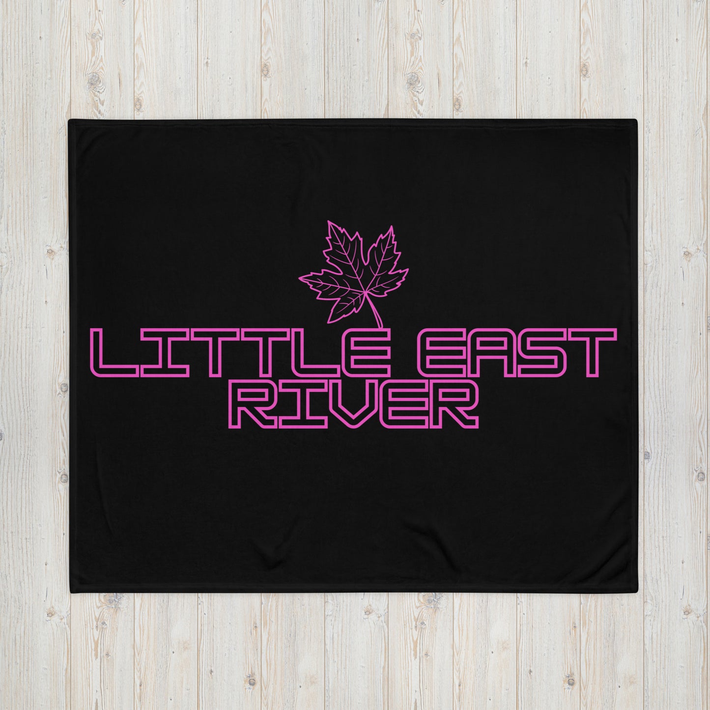Little East River Ontario Leaf - Campfire Blanket - Throw Blanket