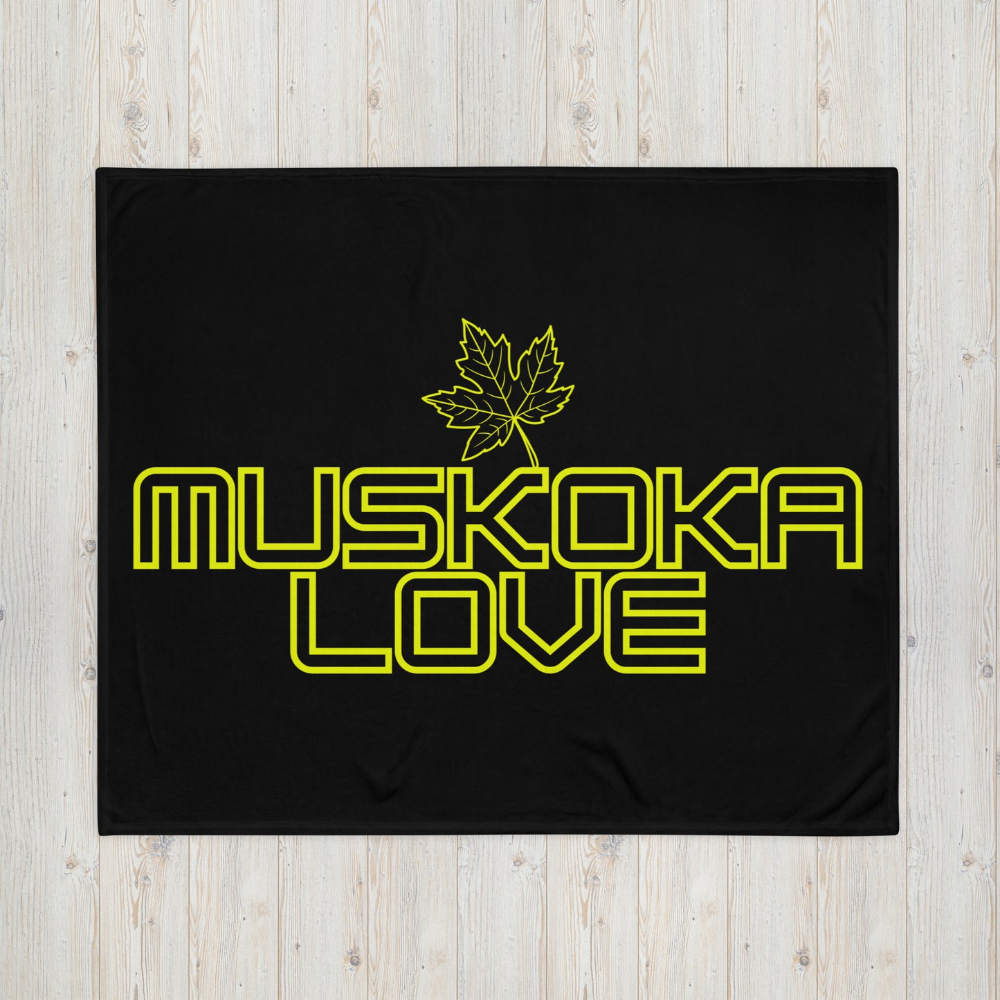 Muskoka Love Leaf - Campfire Blanket - Throw Blanket