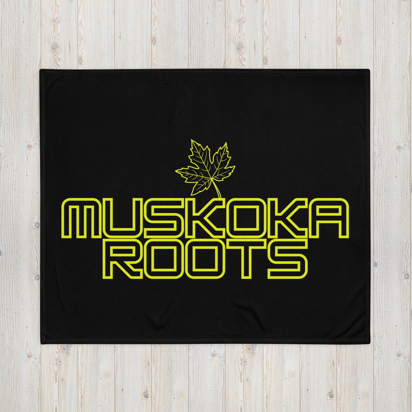 Muskoka Roots Leaf - Campfire Blanket - Throw Blanket