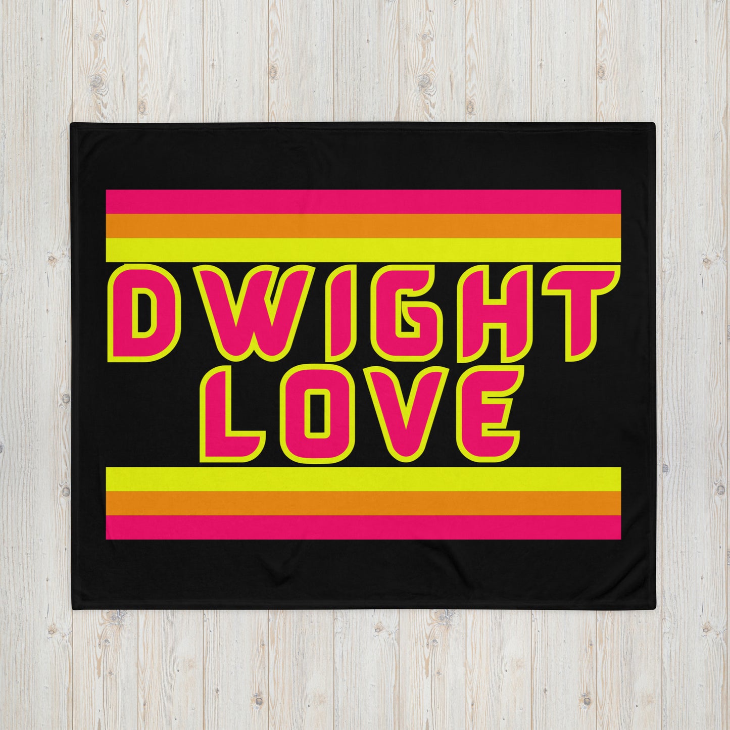 Dwight Love - Stripes - Campfire Blanket - Throw Blanket