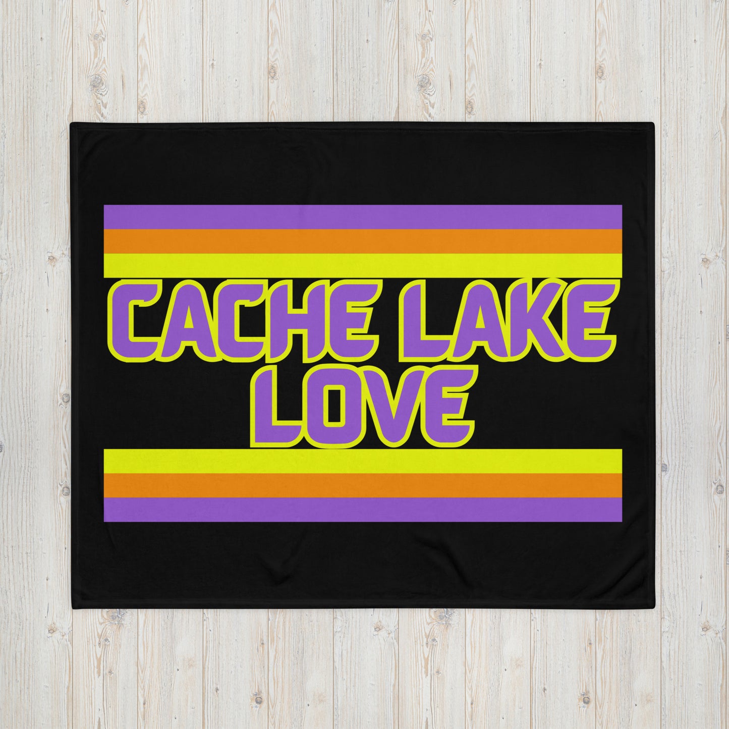 Cache Lake Love - Stripes - Campfire Blanket - Throw Blanket
