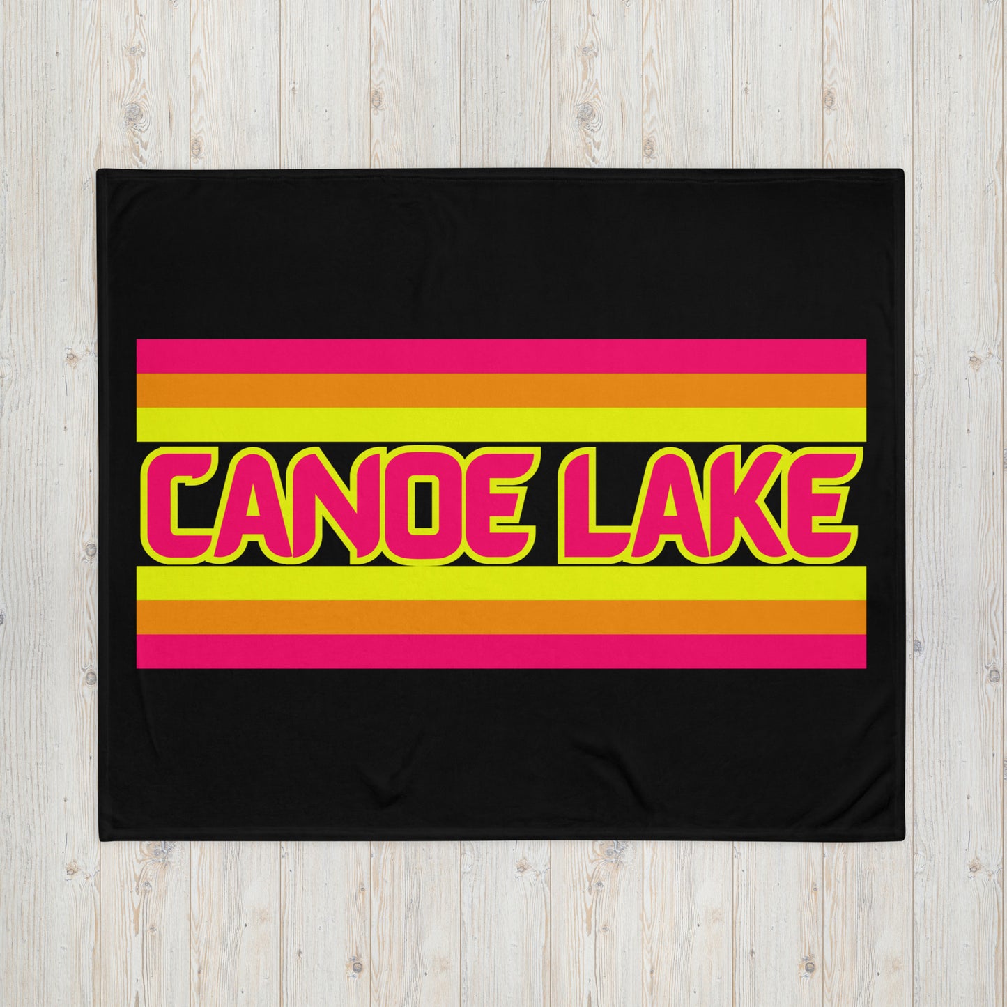 Canoe Lake - Stripes - Campfire Blanket - Throw Blanket