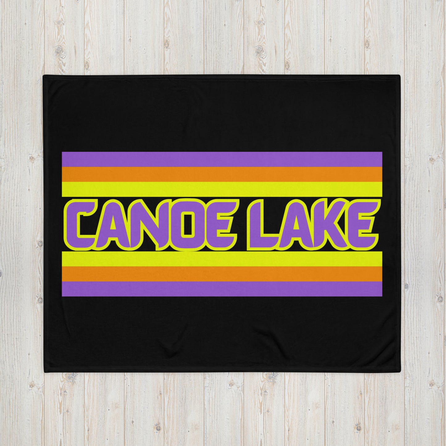 Canoe Lake - Stripes - Campfire Blanket - Throw Blanket