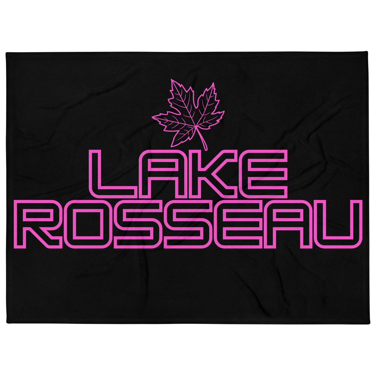 Lake Rosseau Ontario Leaf - Campfire Blanket - Throw Blanket
