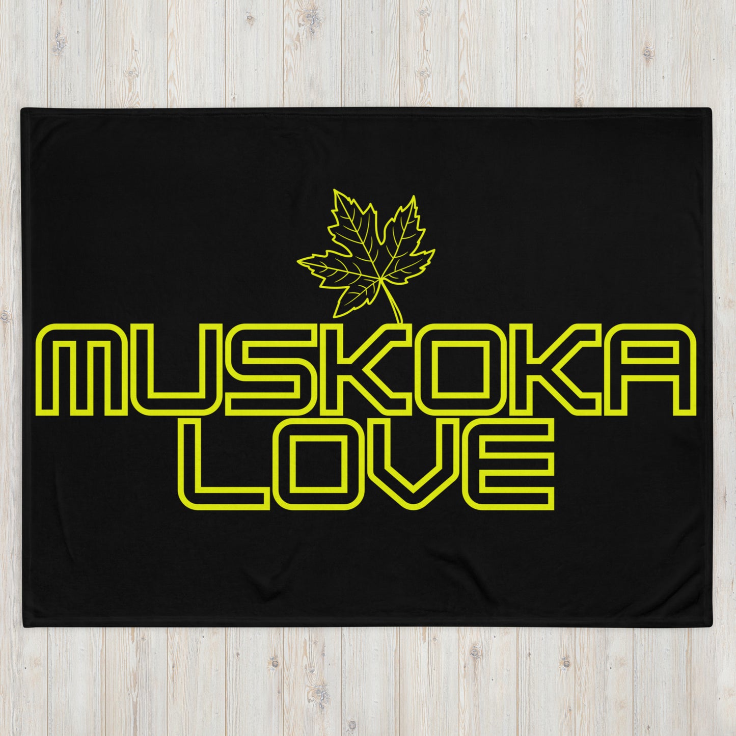 Muskoka Love Leaf - Campfire Blanket - Throw Blanket