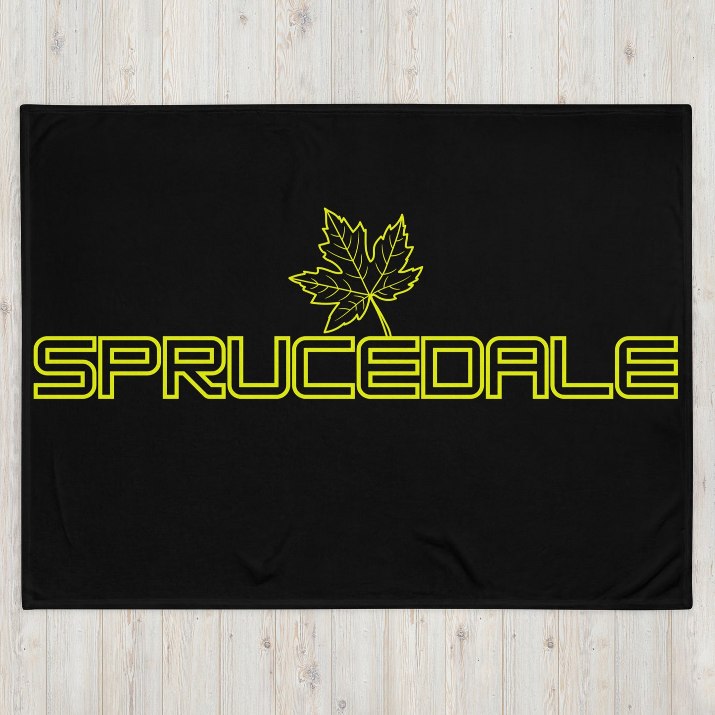 Sprucedale Ontario Maple Leaf - Campfire Blanket - Throw Blanket