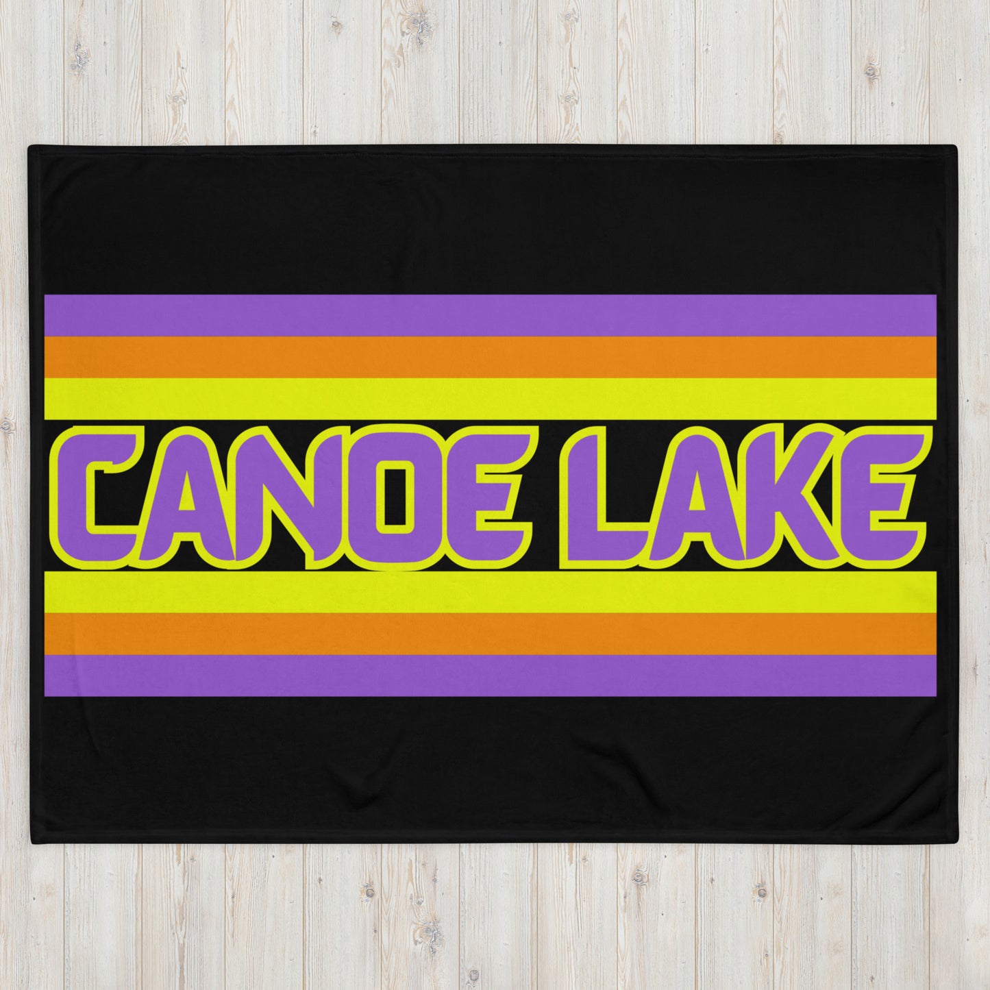 Canoe Lake - Stripes - Campfire Blanket - Throw Blanket