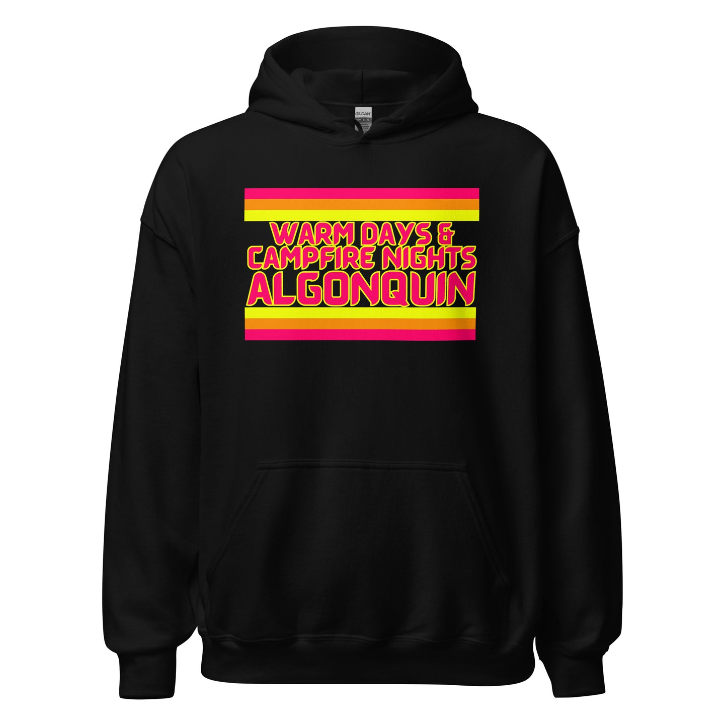 Warm Days & Campfire Nights Algonquin - Stripes - Unisex Hoodie