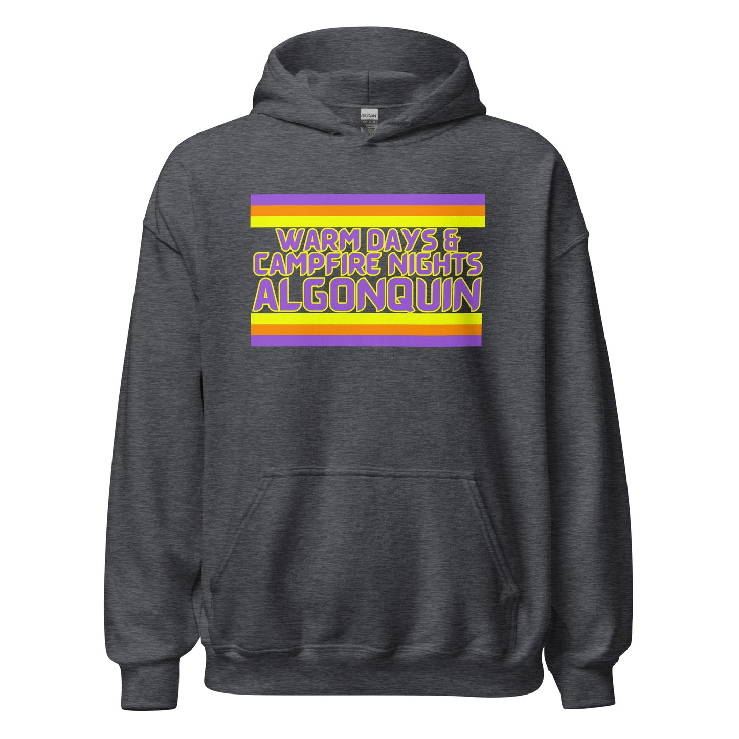 Warm Days & Campfire Nights Algonquin - Stripes - Unisex Hoodie