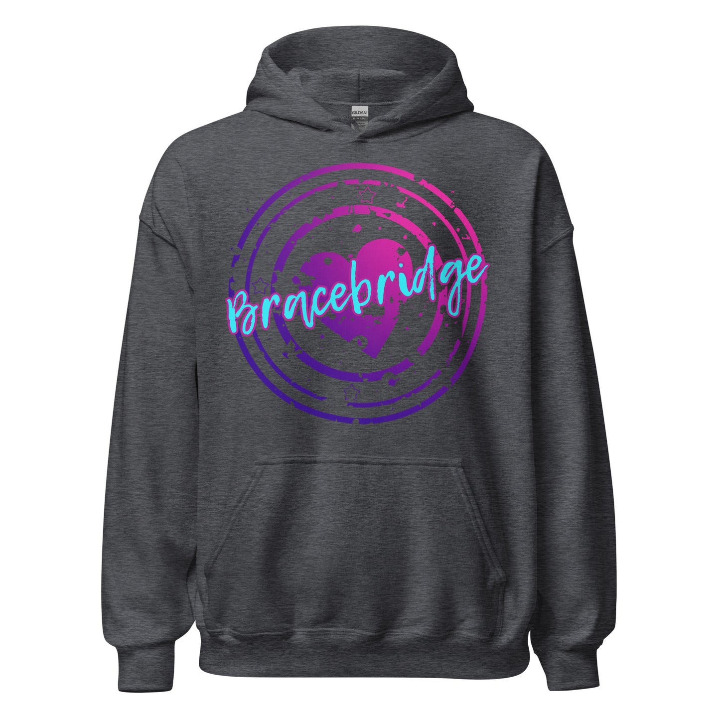 Bracebridge Ontario - Heart Stamp - Unisex Hoodie