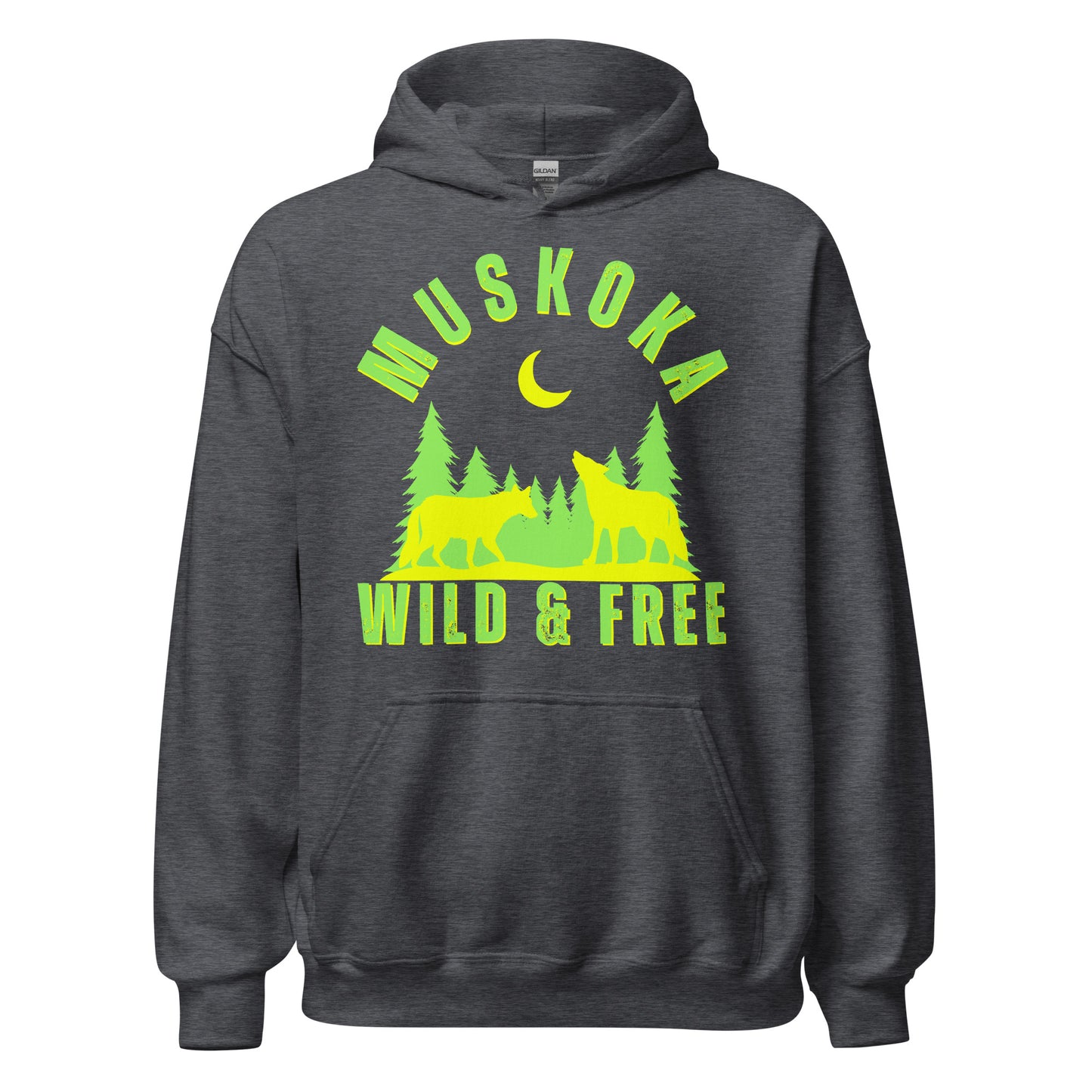 Muskoka Wild & Free Wolves - Unisex Hoodie