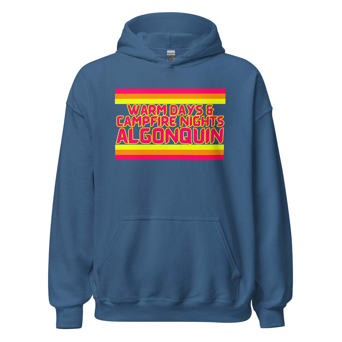 Warm Days & Campfire Nights Algonquin - Stripes - Unisex Hoodie