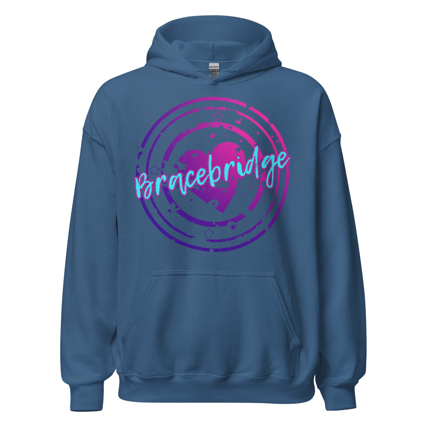 Bracebridge Ontario - Heart Stamp - Unisex Hoodie