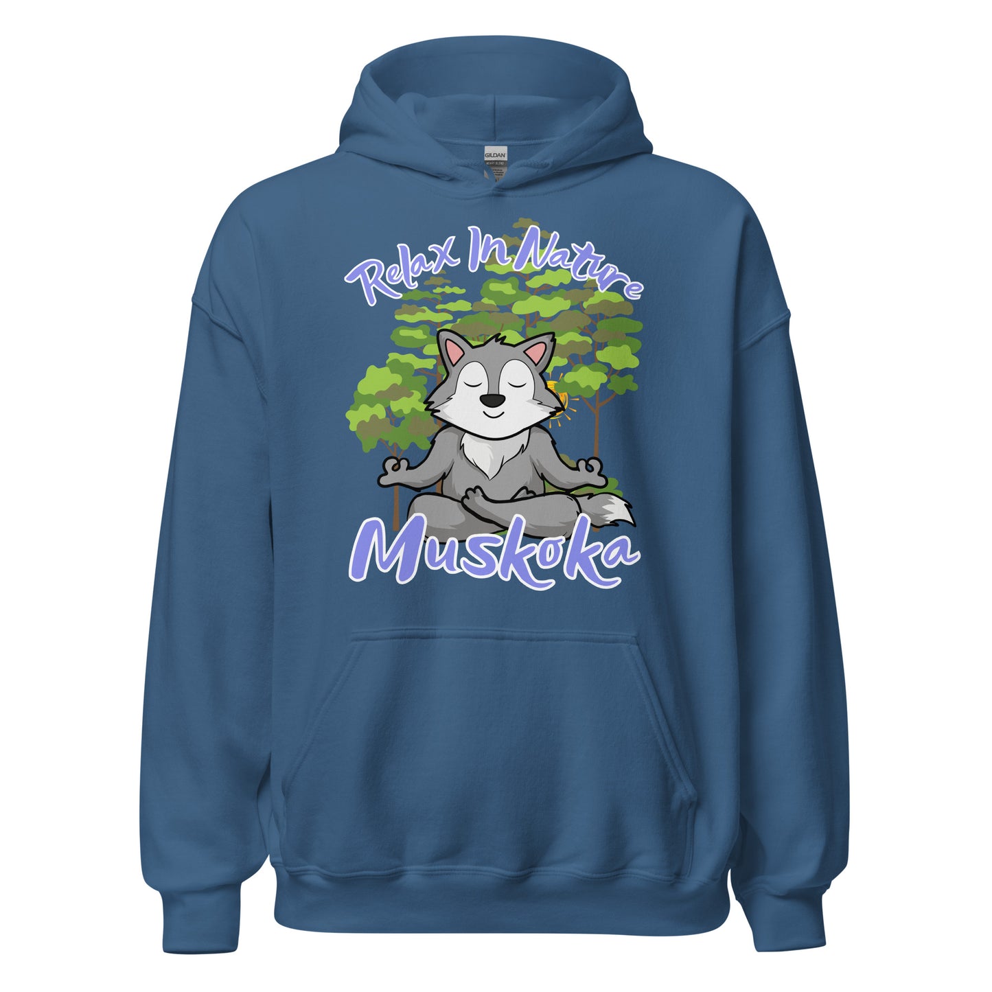 Relax in Nature Muskoka Wolf - Unisex Hoodie