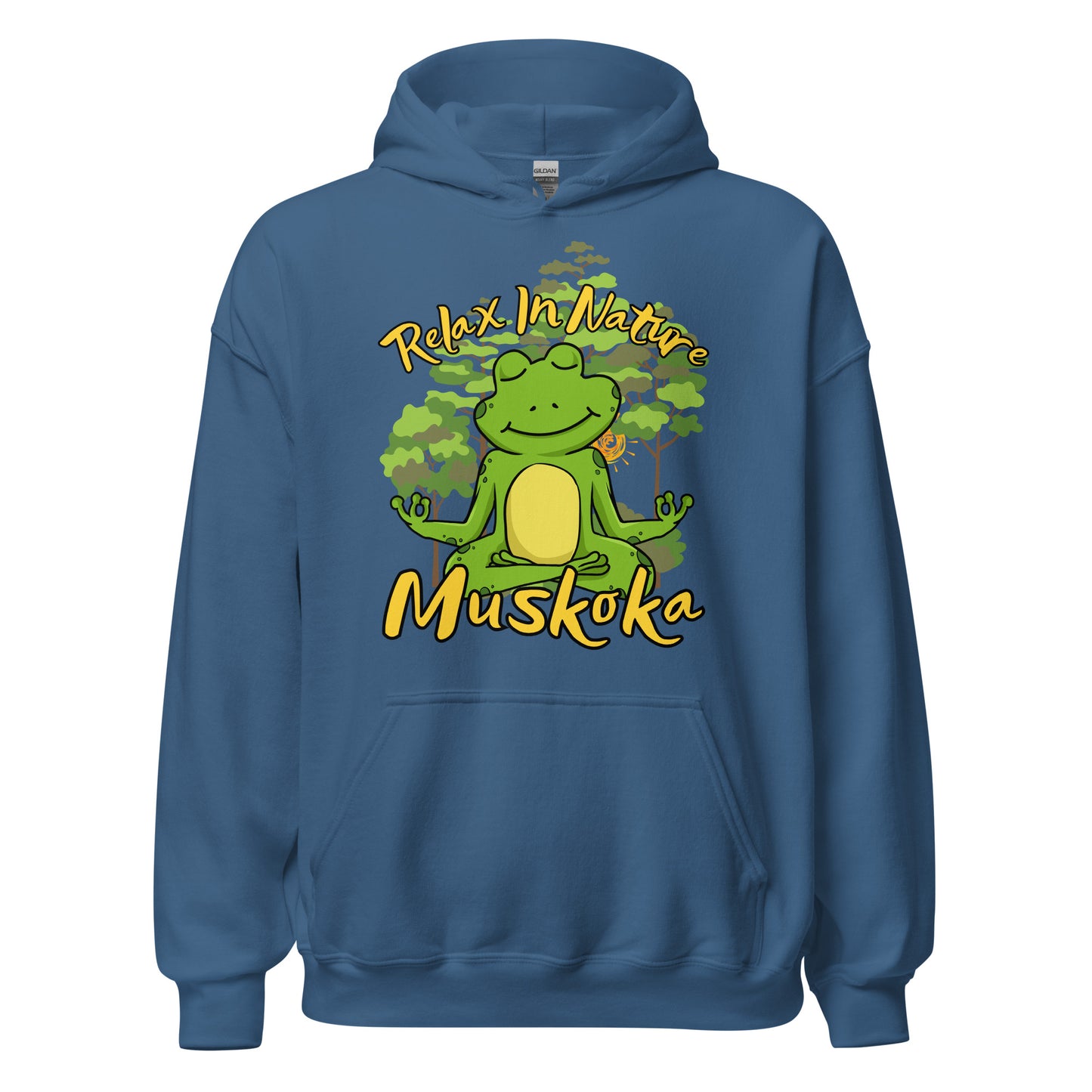 Relax In Nature Muskoka Frog - Unisex Hoodie