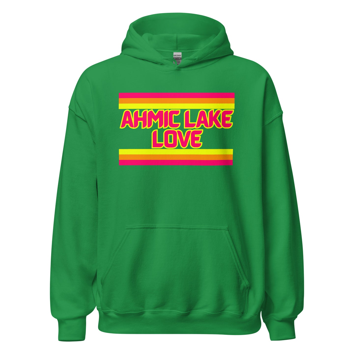 Ahmic Lake Love - Stripes - Unisex Hoodie