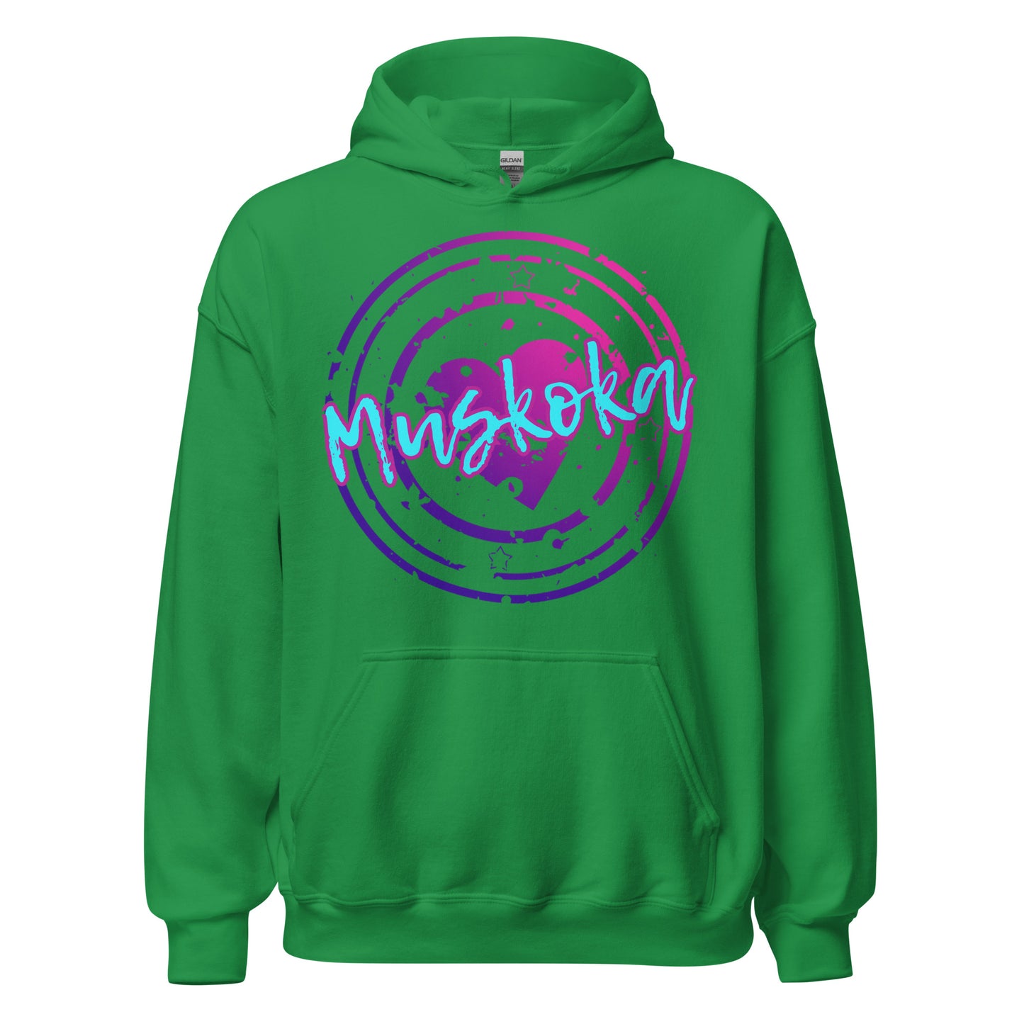 Muskoka Ontario Heart Stamp - Unisex Hoodie