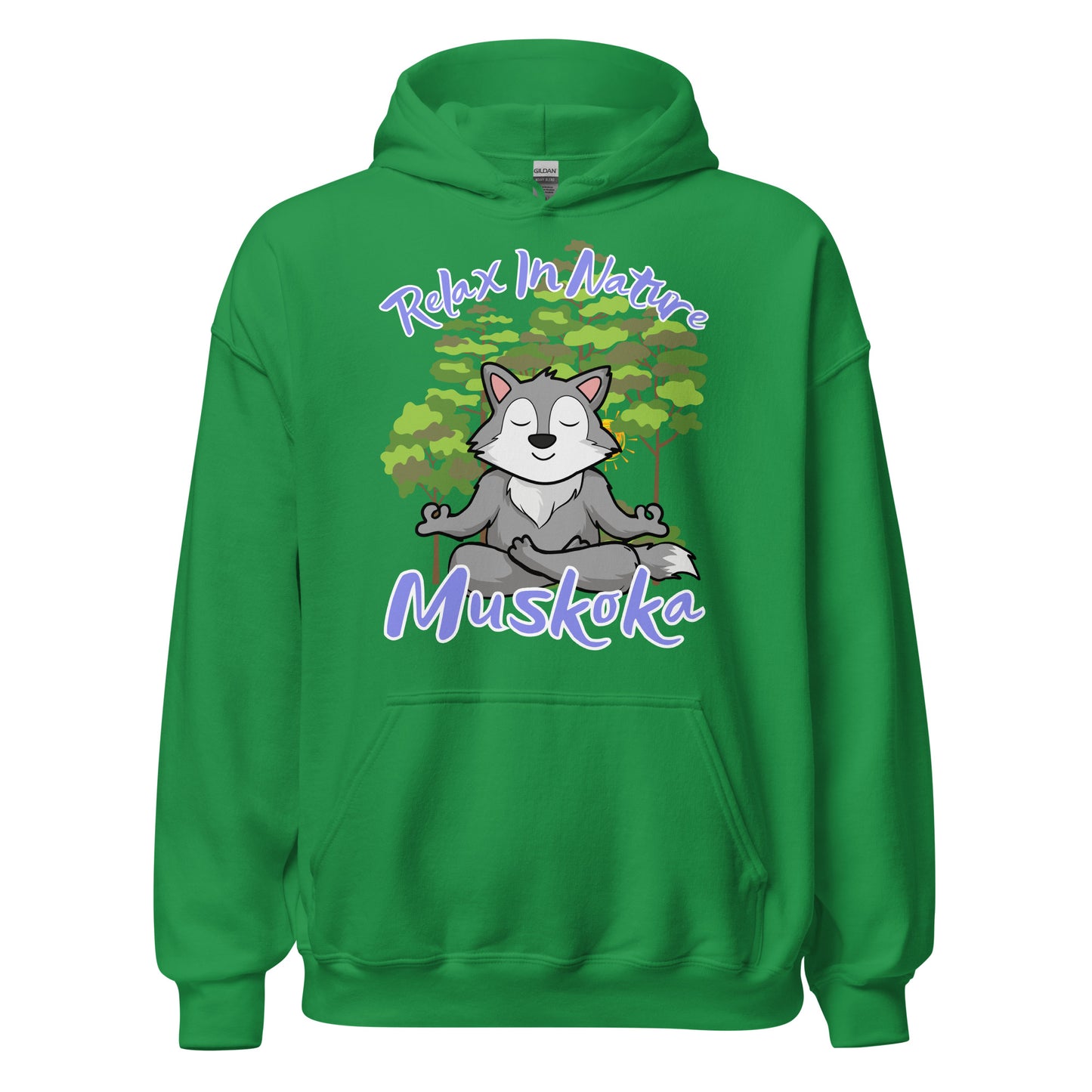 Relax in Nature Muskoka Wolf - Unisex Hoodie