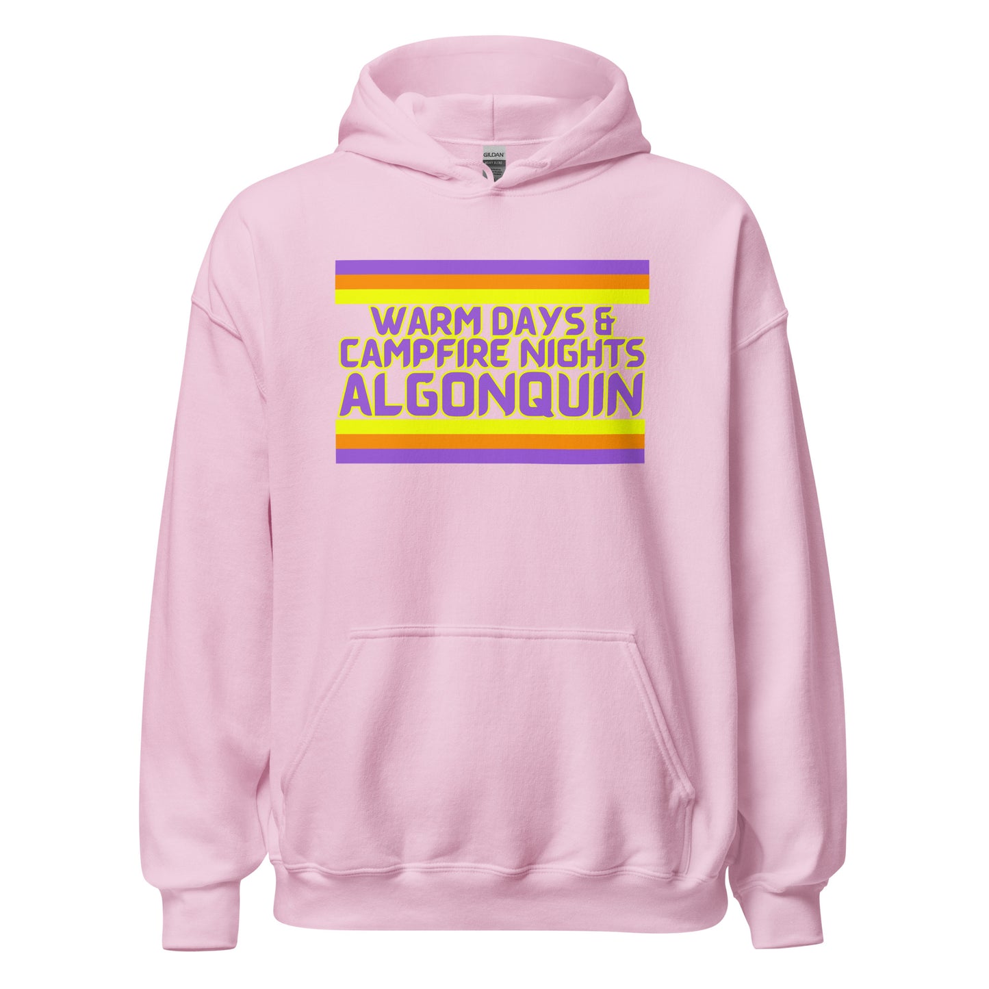 Warm Days & Campfire Nights Algonquin - Stripes - Unisex Hoodie