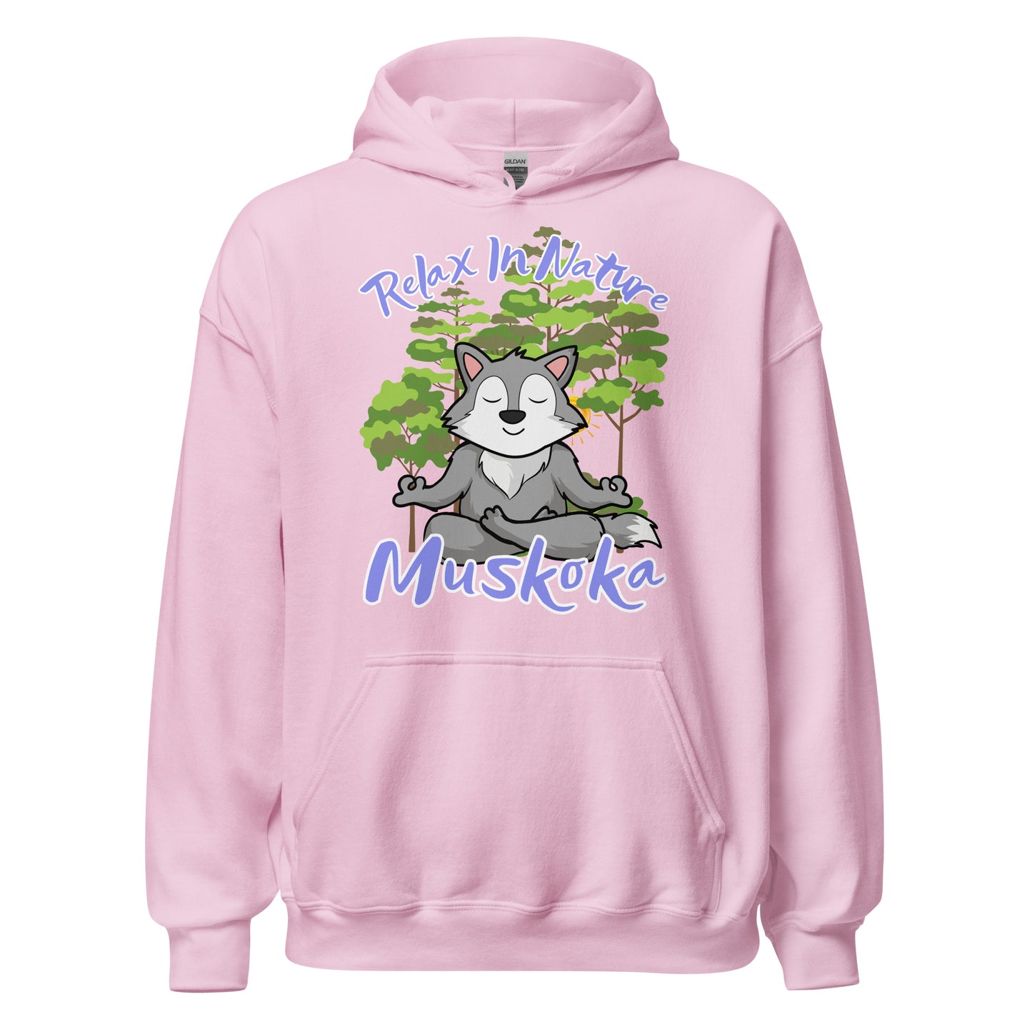 Relax in Nature Muskoka Wolf - Unisex Hoodie