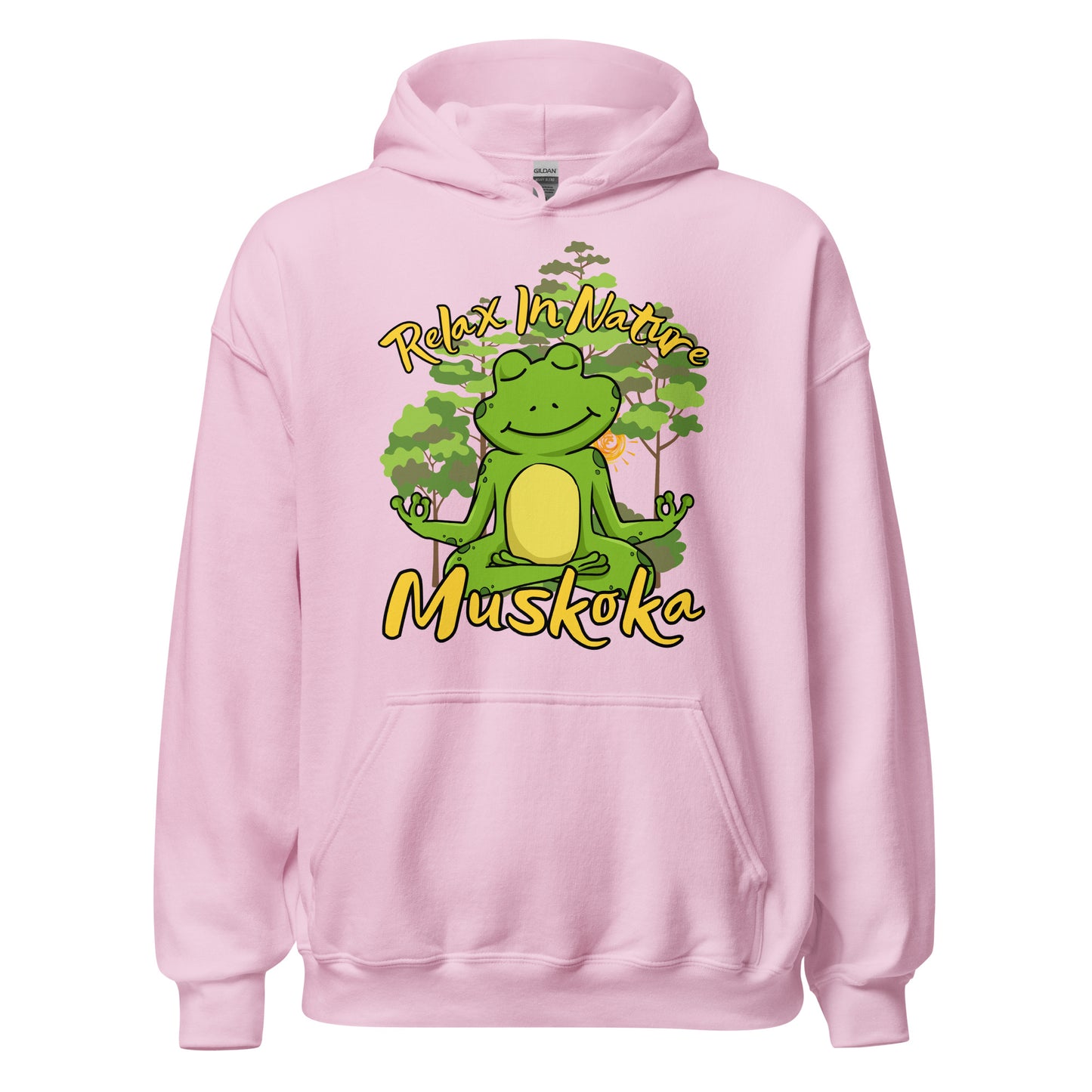 Relax In Nature Muskoka Frog - Unisex Hoodie
