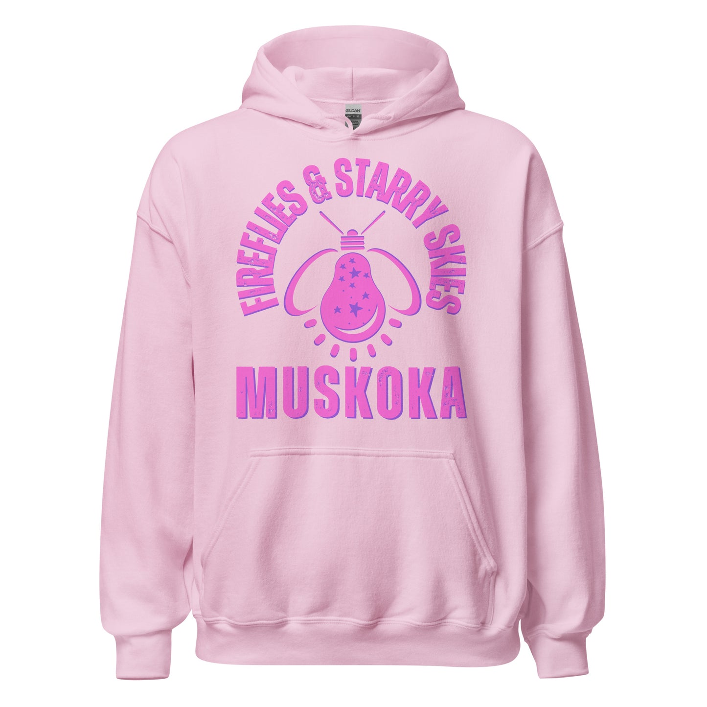 Fireflies & Starry Skies Algonquin Pink - Unisex Hoodie