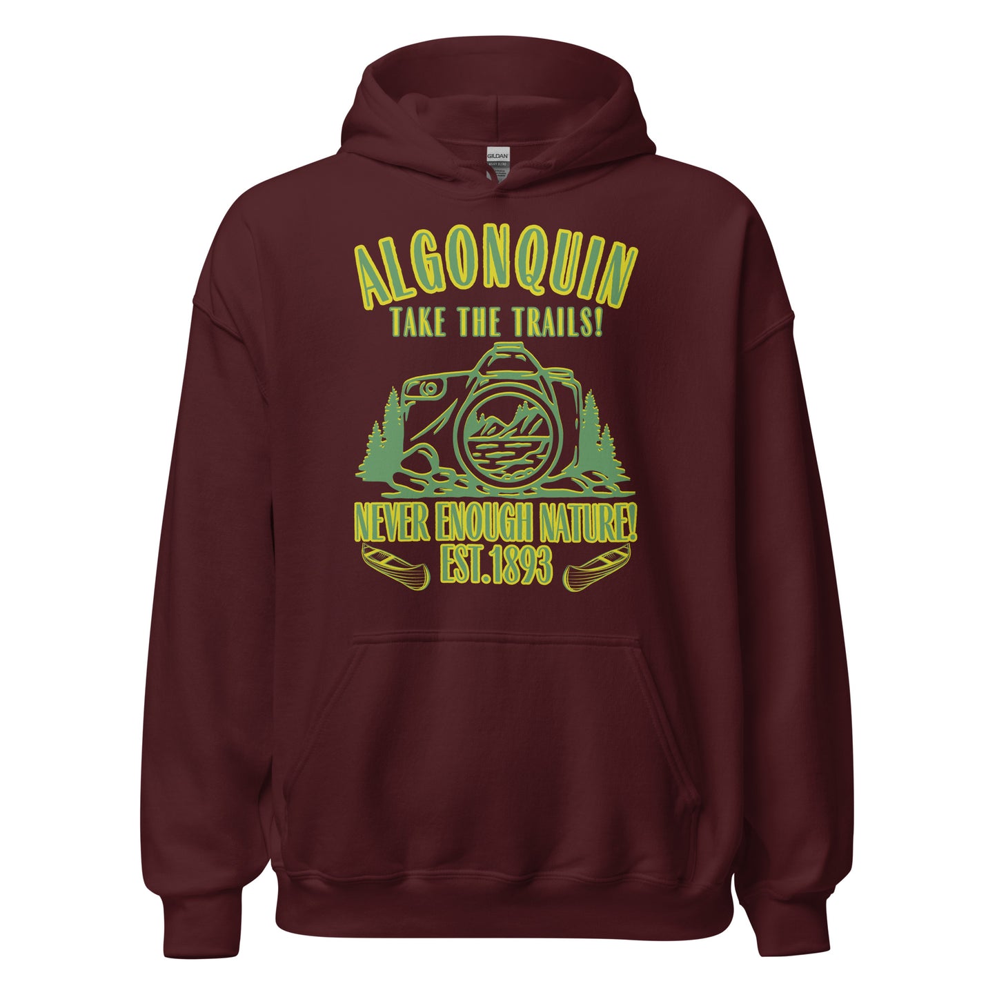 Algonquin Park - Take The Trails - Vintage Style - Quality Unisex Hoodie