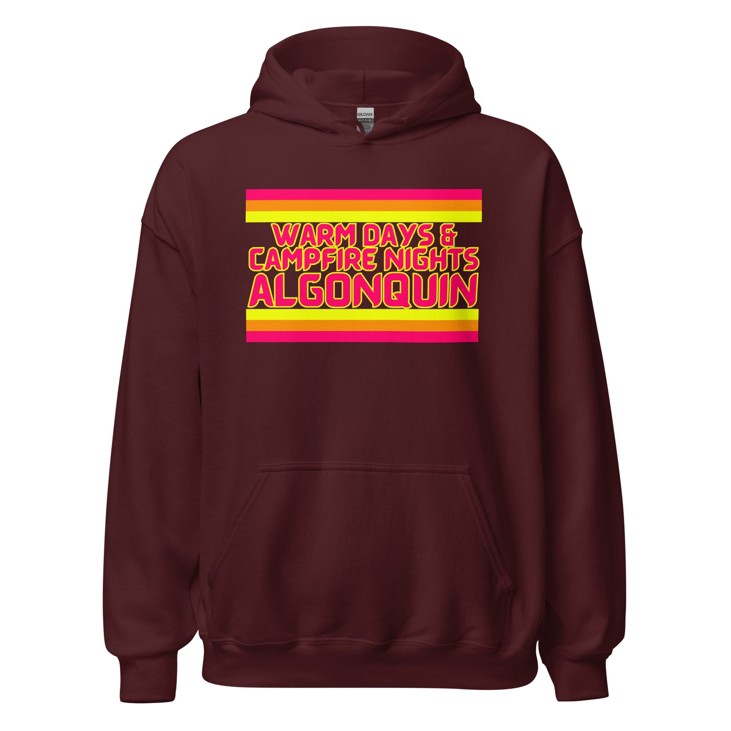 Warm Days & Campfire Nights Algonquin - Stripes - Unisex Hoodie