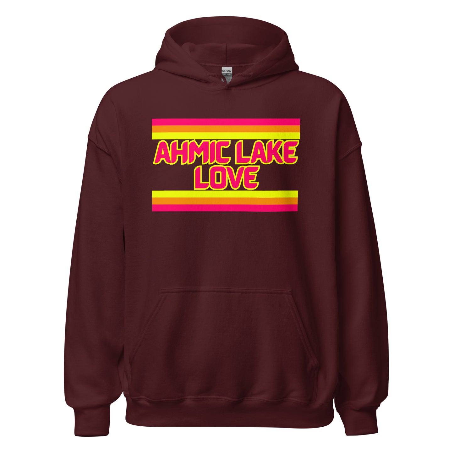 Ahmic Lake Love - Stripes - Unisex Hoodie