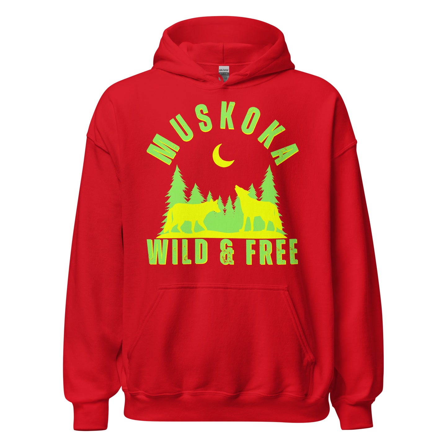 Muskoka Wild & Free Wolves - Unisex Hoodie