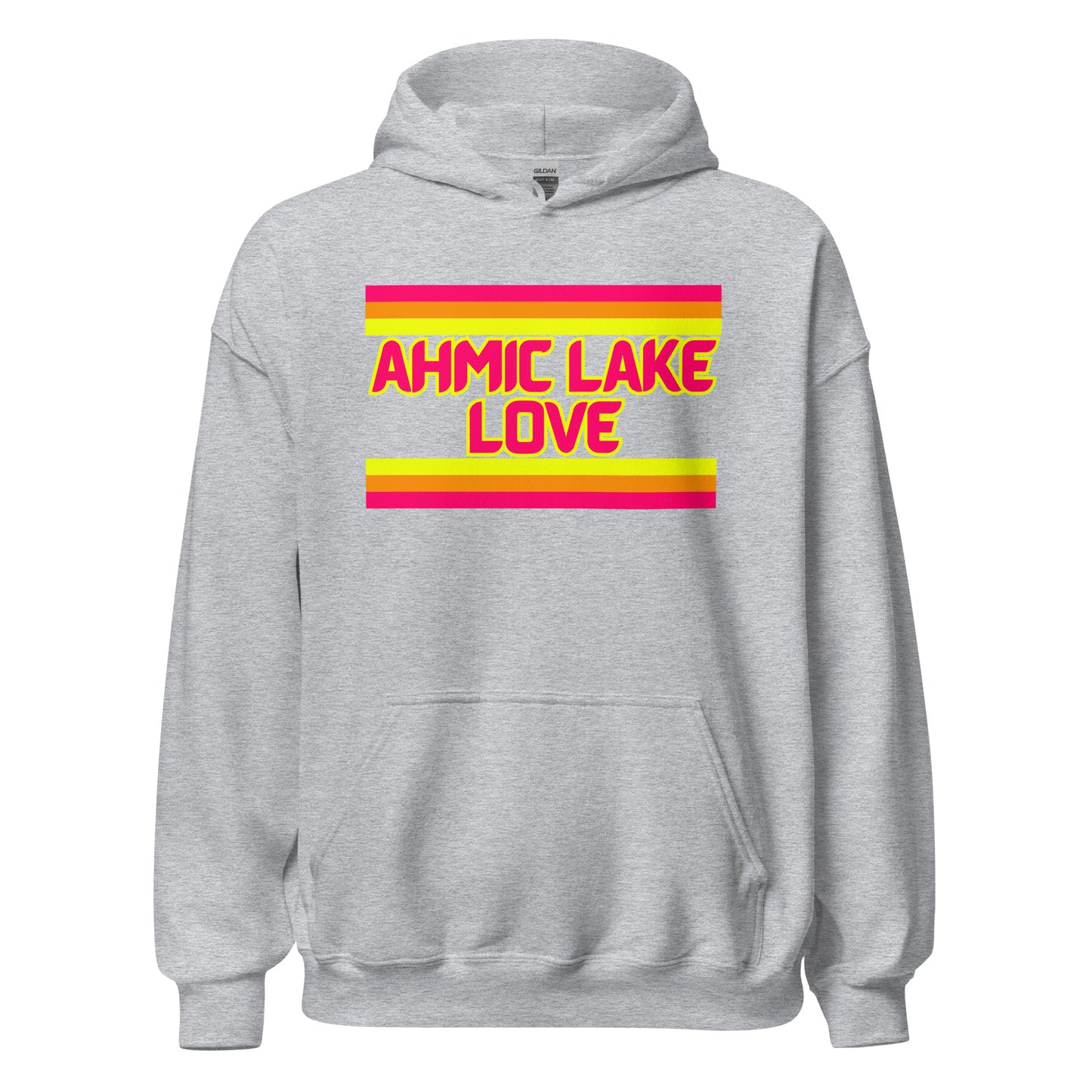 Ahmic Lake Love - Stripes - Unisex Hoodie