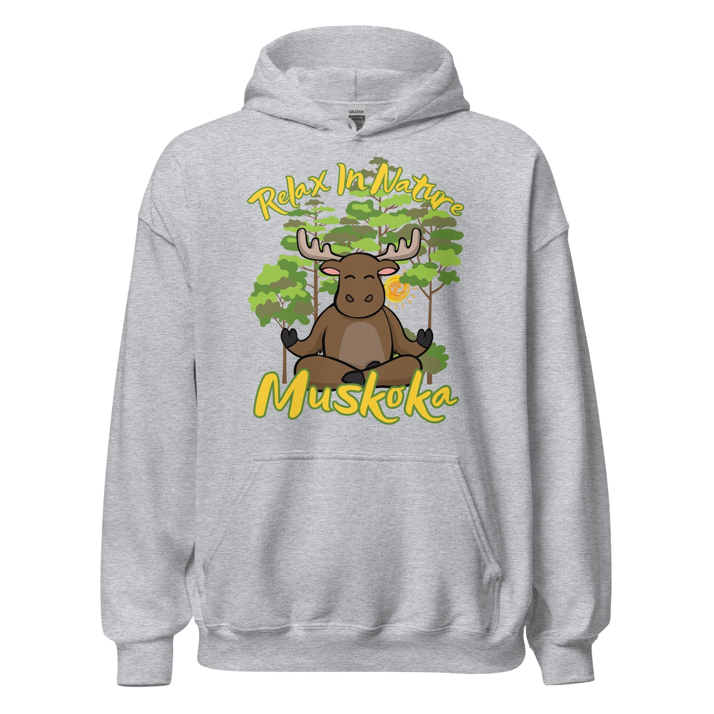 Relax in Nature Muskoka Moose - Unisex Hoodie