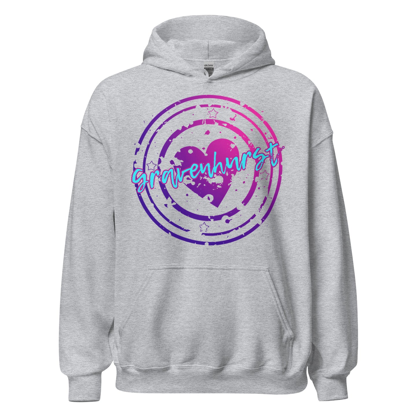 Gravenhurst Ontario - Heart Stamp - Unisex Hoodie
