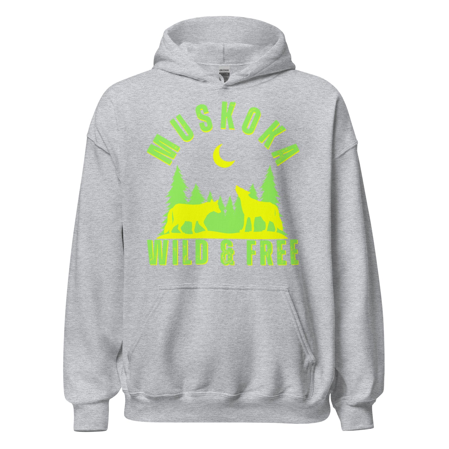 Muskoka Wild & Free Wolves - Unisex Hoodie