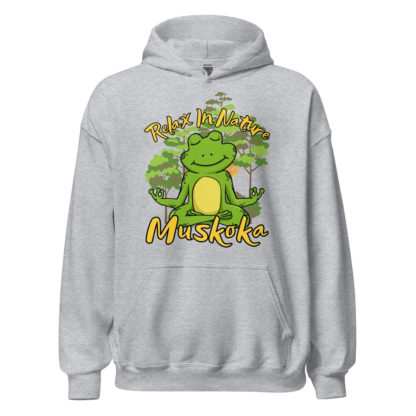 Relax In Nature Muskoka Frog - Unisex Hoodie