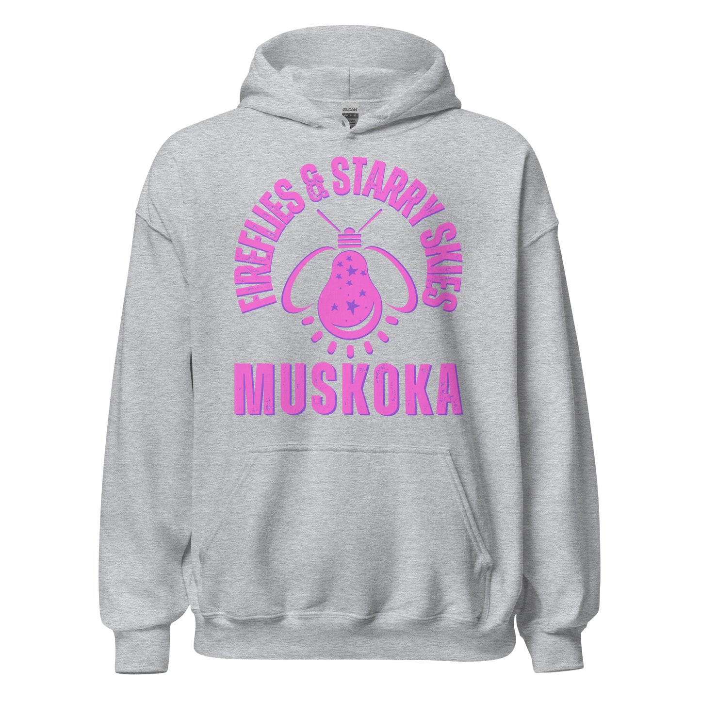 Fireflies & Starry Skies Algonquin Pink - Unisex Hoodie