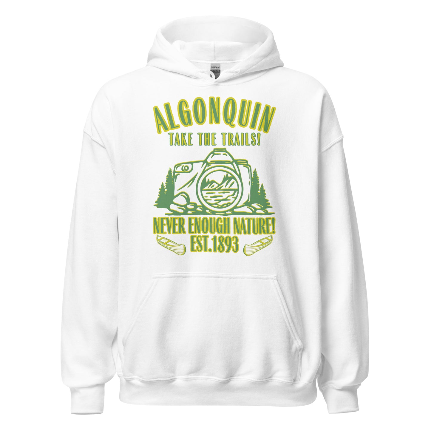 Algonquin Park - Take The Trails - Vintage Style - Quality Unisex Hoodie