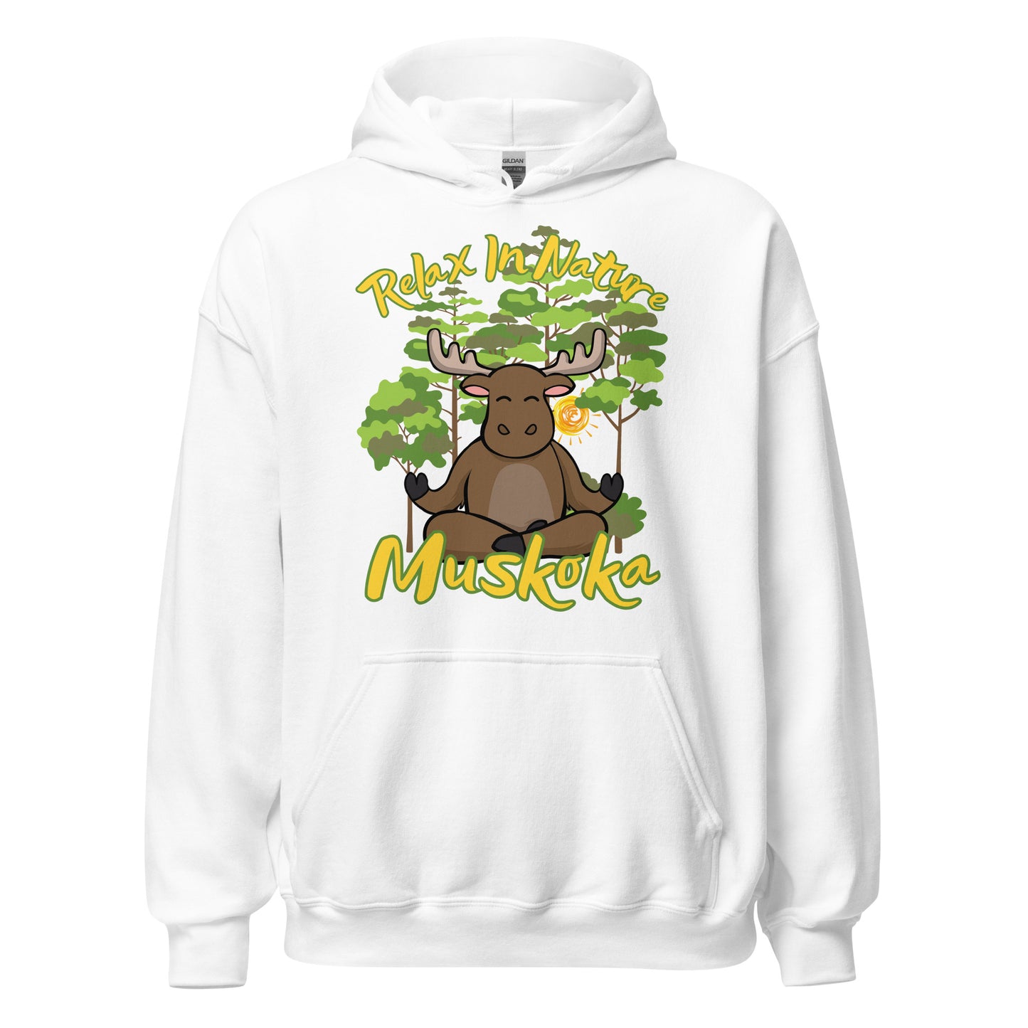 Relax in Nature Muskoka Moose - Unisex Hoodie