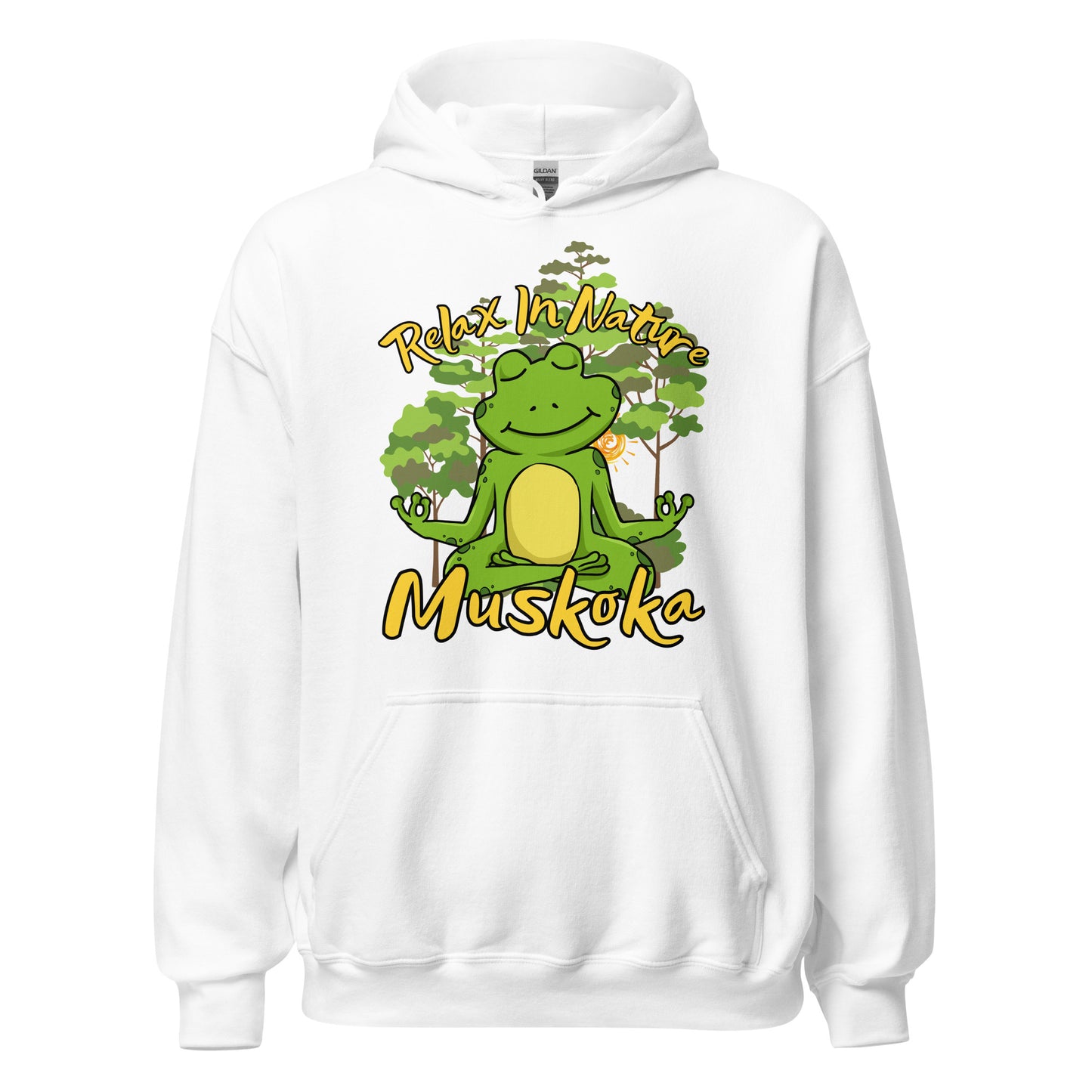 Relax In Nature Muskoka Frog - Unisex Hoodie