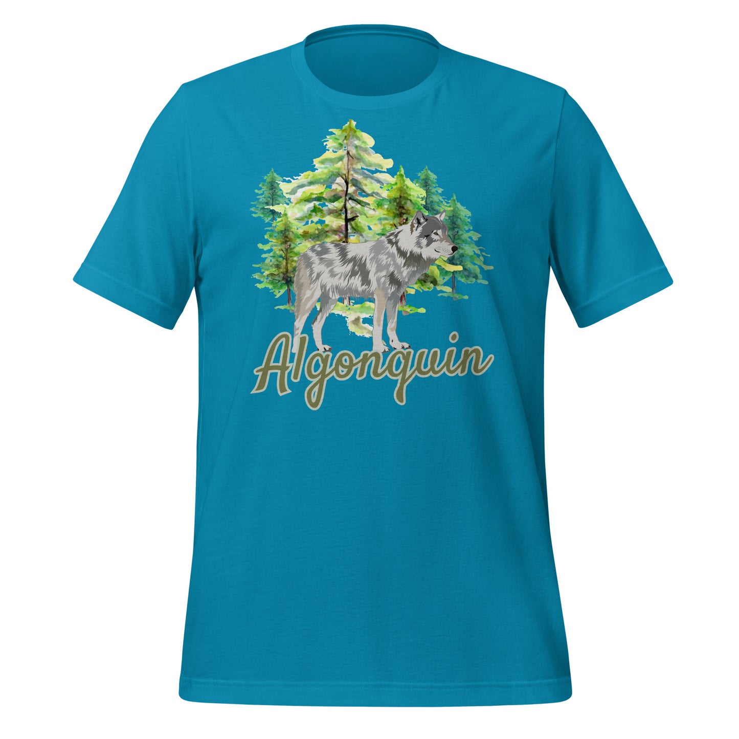 Algonquin Painted Wolf Scene - Unisex t-shirt