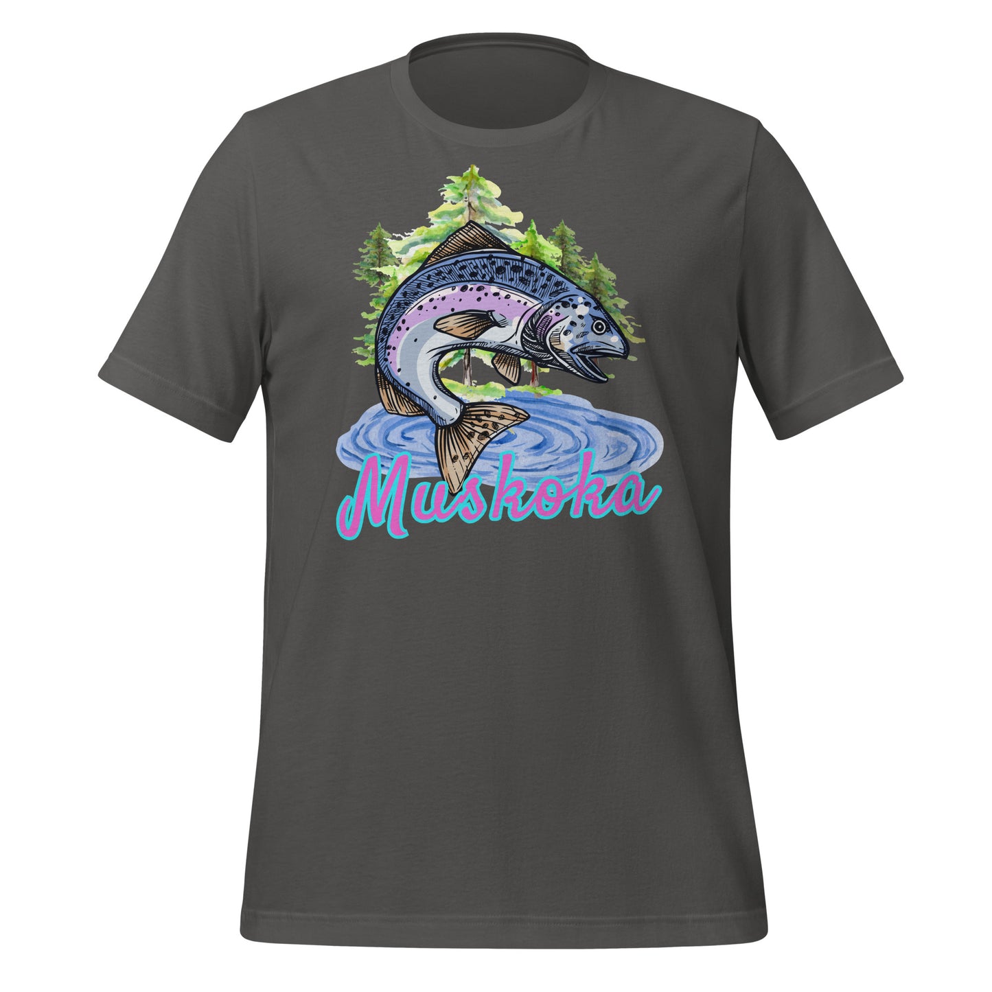 Muskoka Painted Trout Scene - Unisex t-shirt