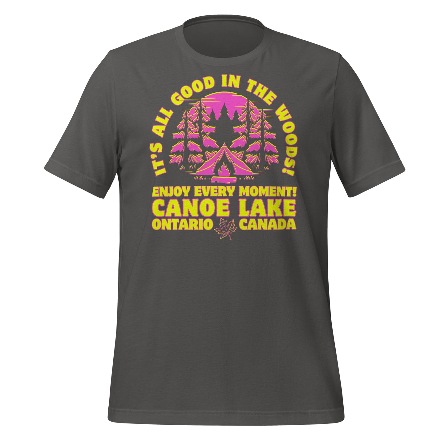 It's All Good In The Woods Canoe Lake Pink - Unisex t-shirt