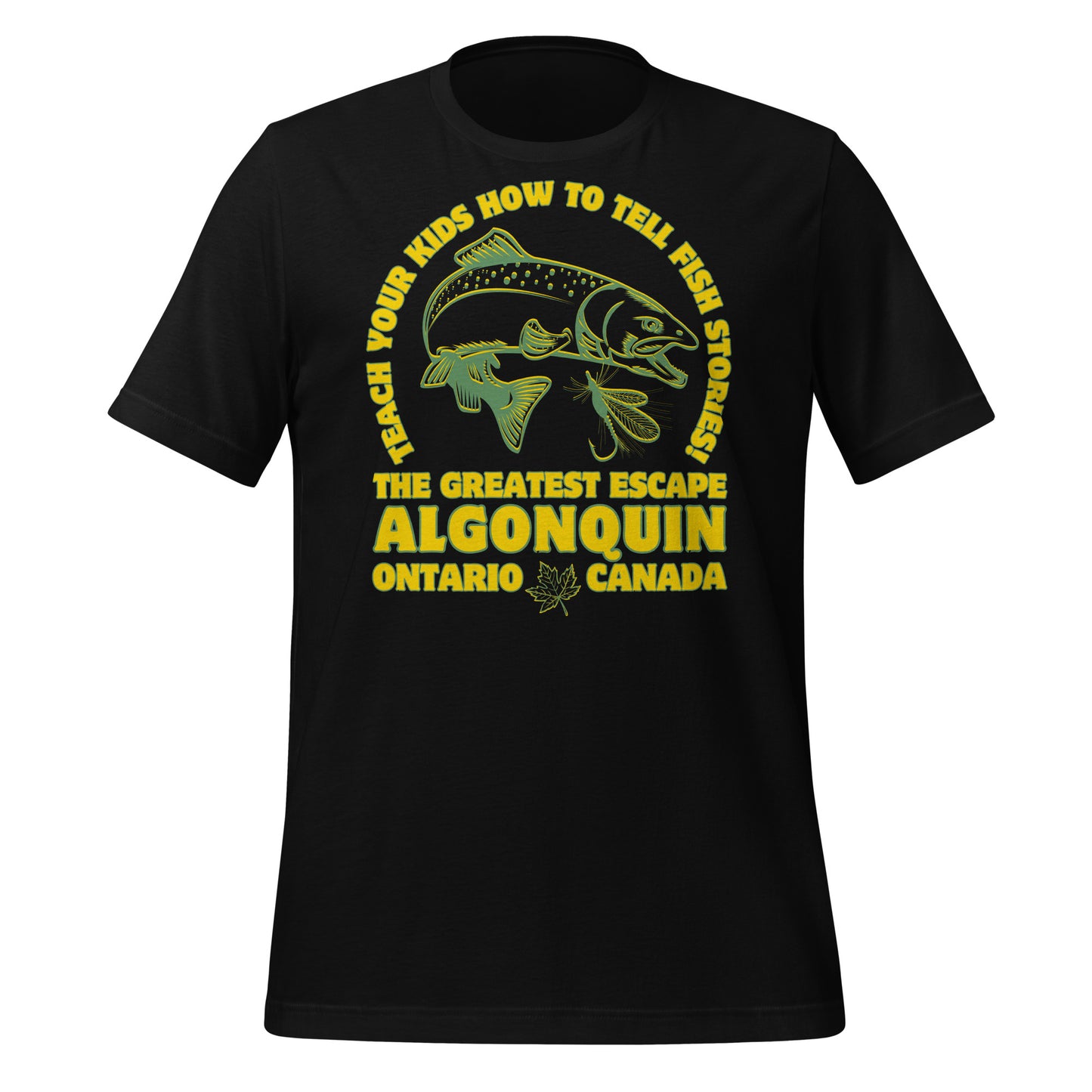 Teach Your Kids Fish Stories Algonquin - Unisex t-shirt