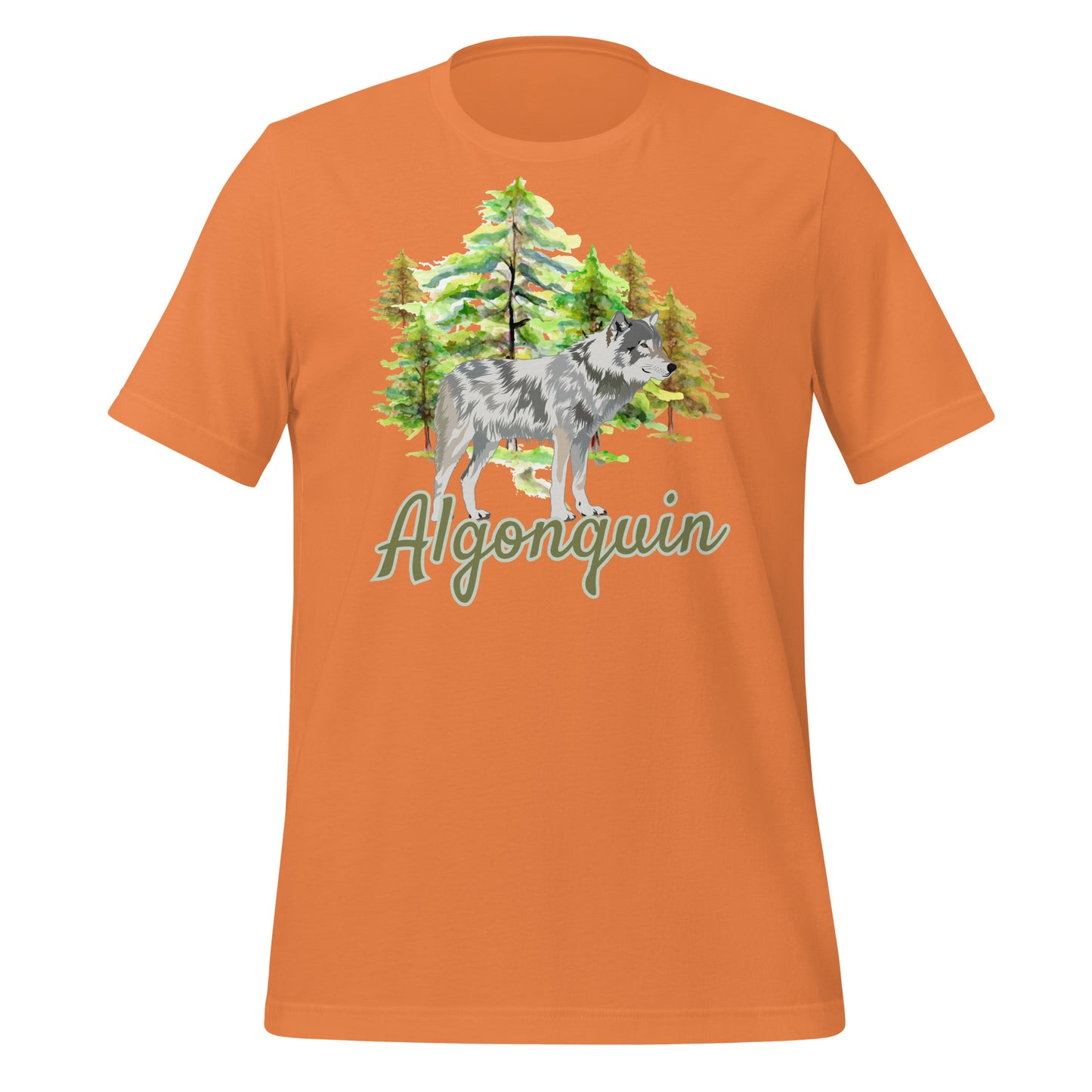 Algonquin Painted Wolf Scene - Unisex t-shirt
