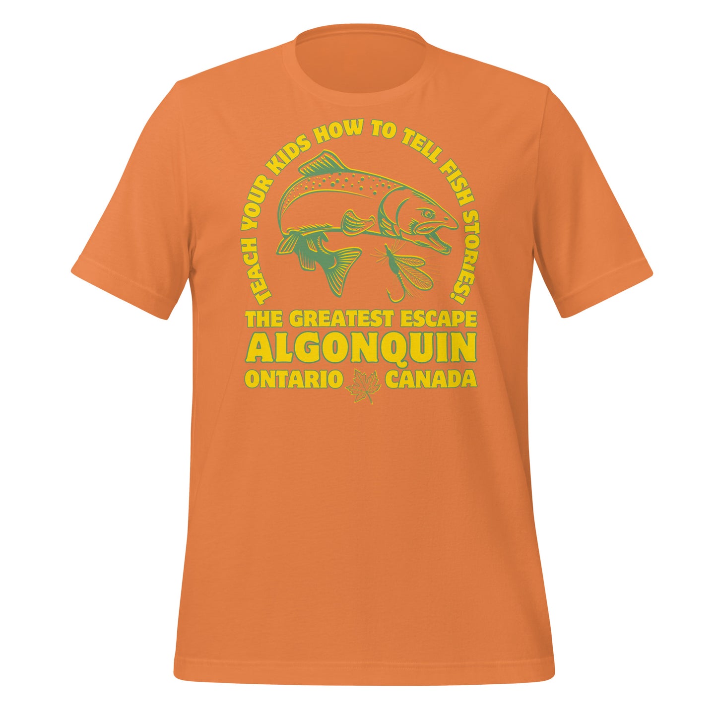 Teach Your Kids Fish Stories Algonquin - Unisex t-shirt