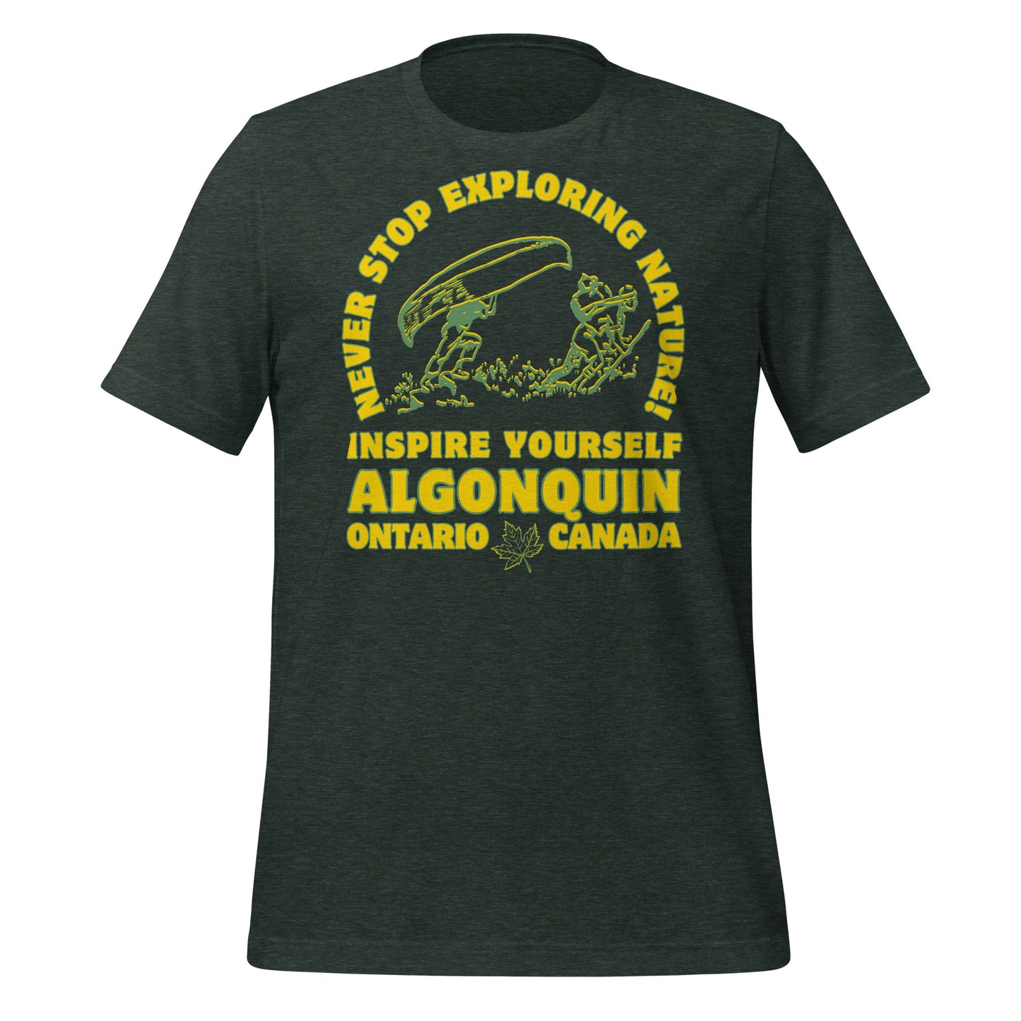 Never Stop Exploring Nature Algonquin - Unisex t-shirt