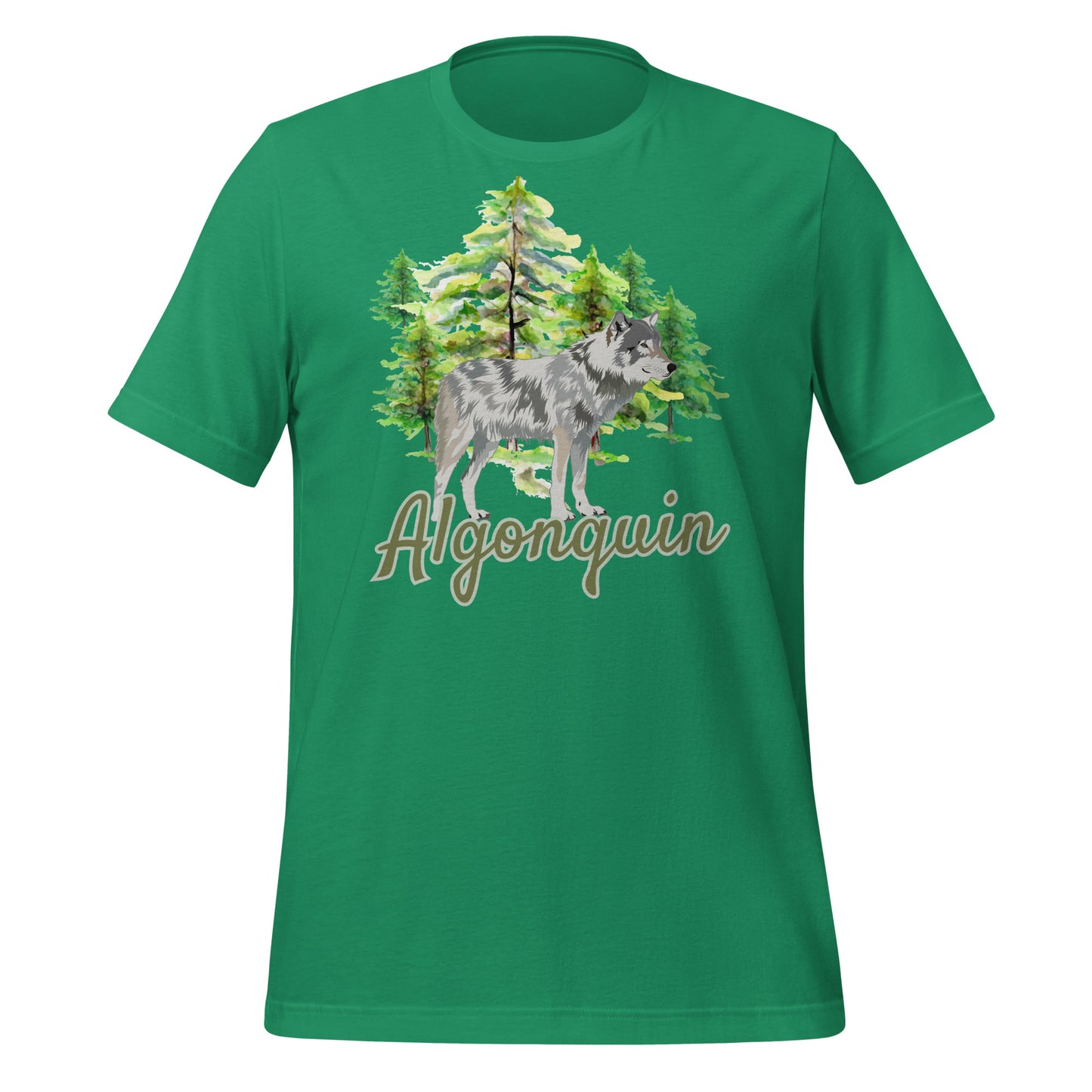Algonquin Painted Wolf Scene - Unisex t-shirt