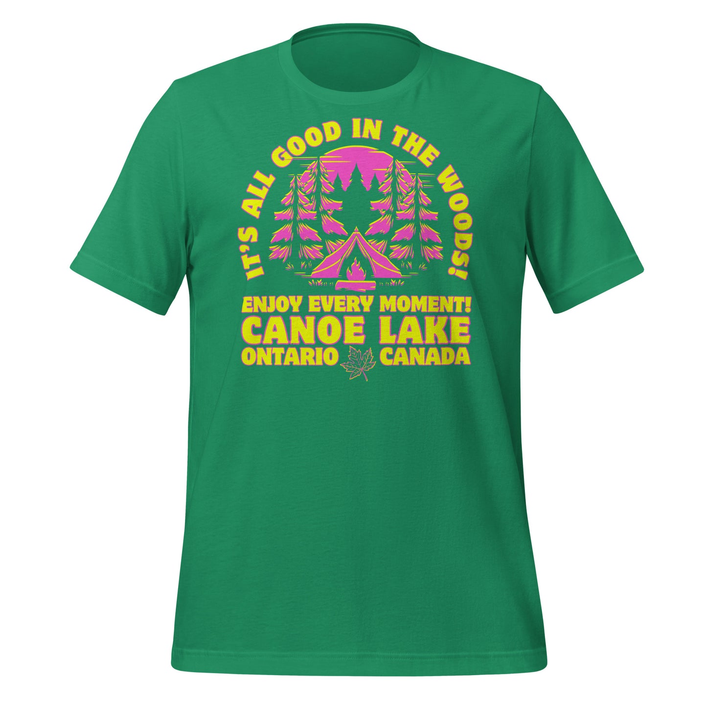 It's All Good In The Woods Canoe Lake Pink - Unisex t-shirt