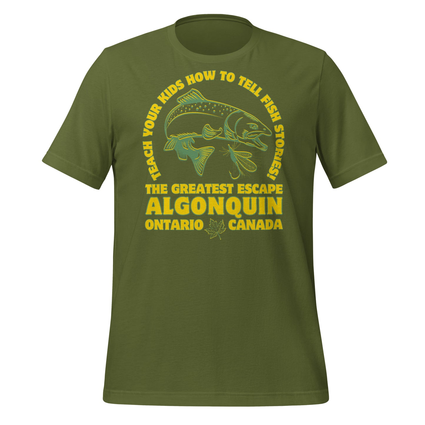 Teach Your Kids Fish Stories Algonquin - Unisex t-shirt