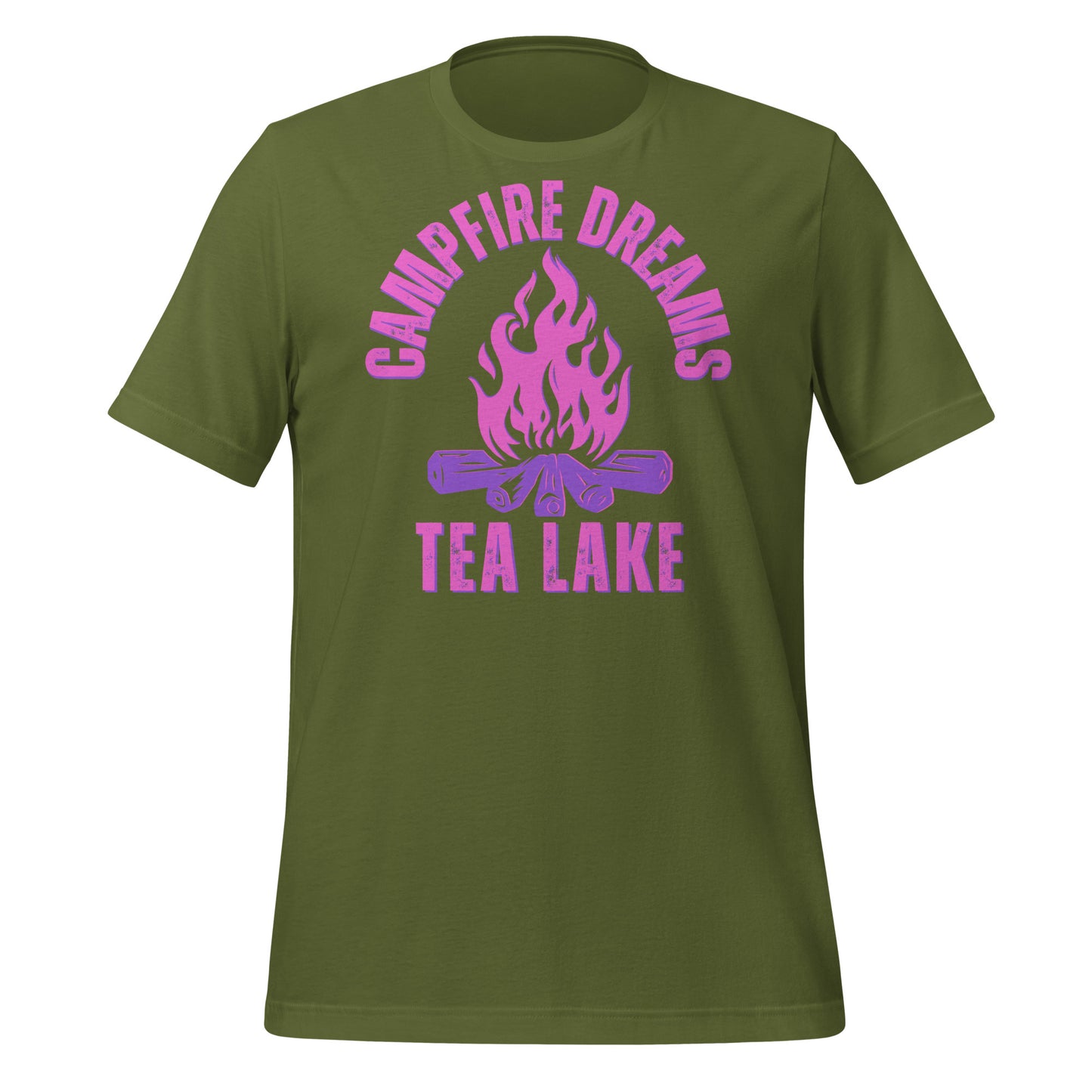 Tea Lake Campfire Dreams Pink - Unisex t-shirt